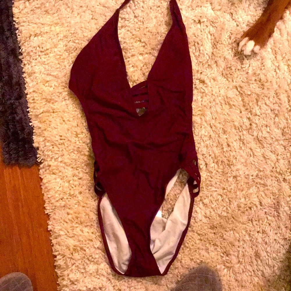 Women’s halter one piece swim suit